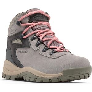 Columbia Gray and Pink Lace-Up Hiking Boots